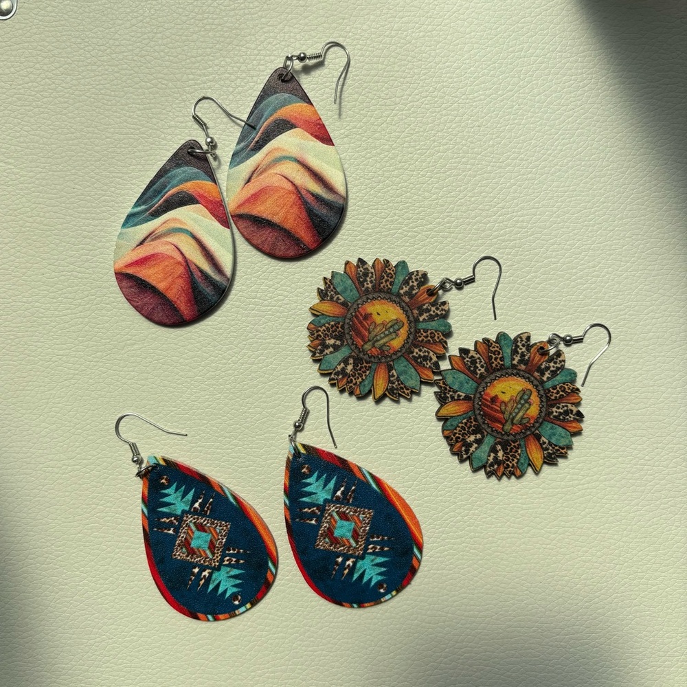 Colorful Bohemian Earrings Set